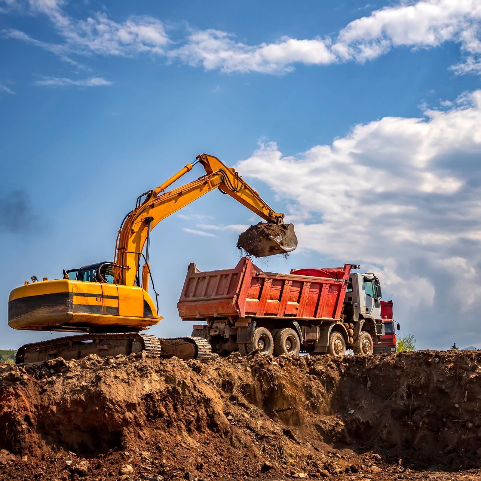 Professional web design mockup for a construction business homepage